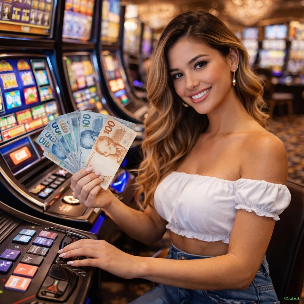 Imagem promocional da 655bet mostrando a plataforma e suas vantagens